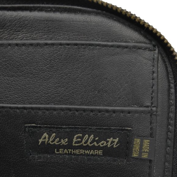 Alex Elliott Leather Wristlet Wallet Snakeskin Print with Dustcover - Picture 5 of 7